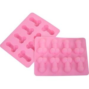 Silicone Penis Ice Mold Chocolate Dick Shape Jelly Tray Gag Gift Bachelorette